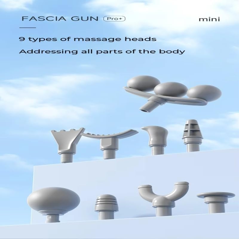 9 Head Facial &amp; Massage Gun – Multifunctional Deep Tissue Body Massager