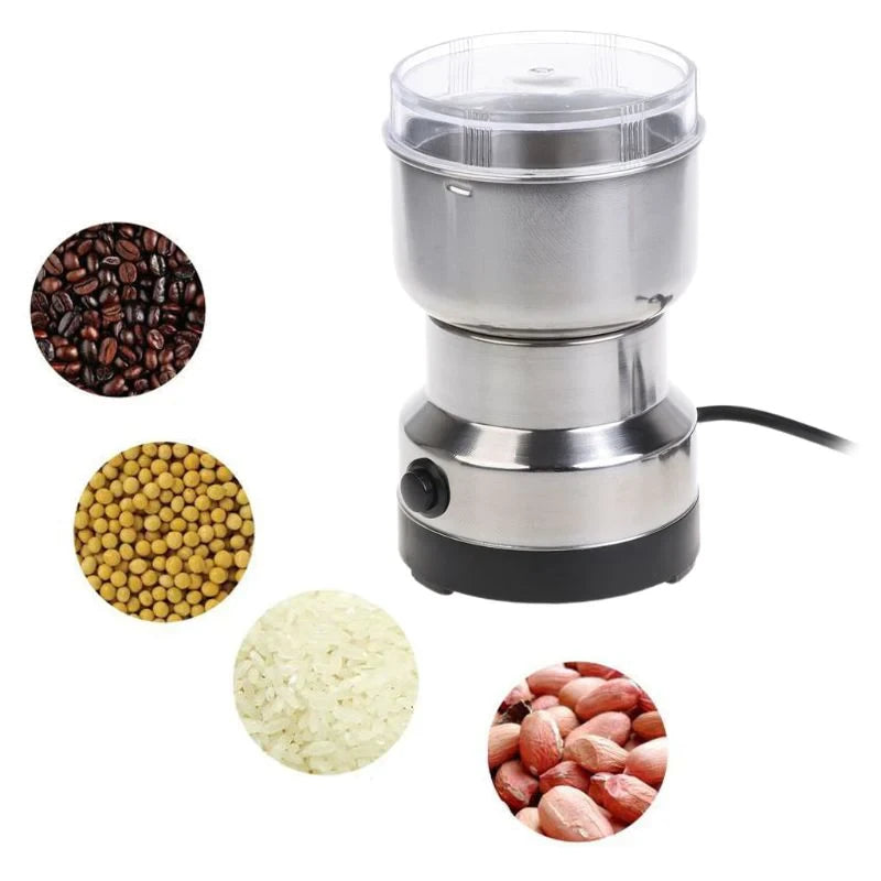 Goldfruit Electric Coffee Grinder 400G – 150W Full Stainless Steel Body with 4 Sharp Blades