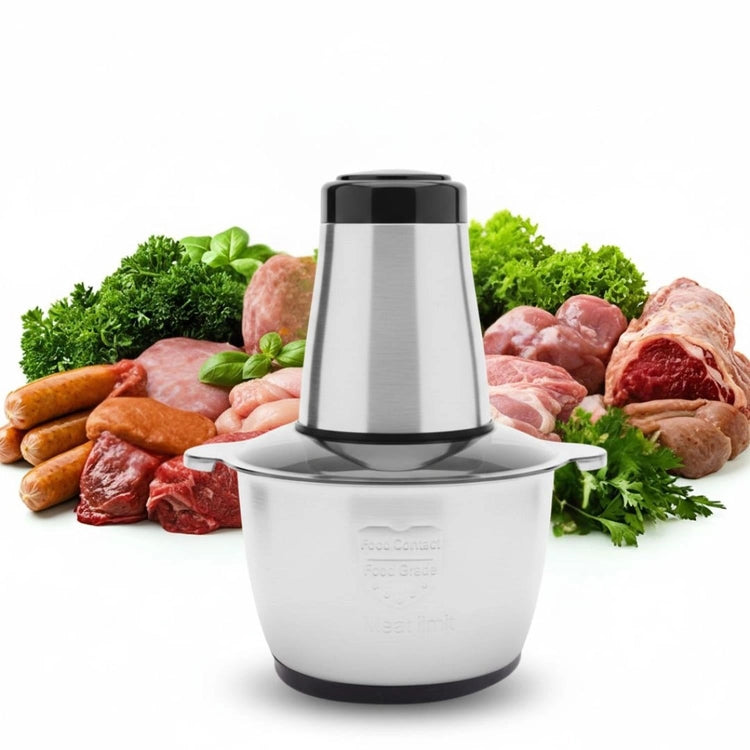 3L Electric Meat Grinder – 4 Blade Full Stainless Steel Body Powerful Food Chopper &amp; Mincer